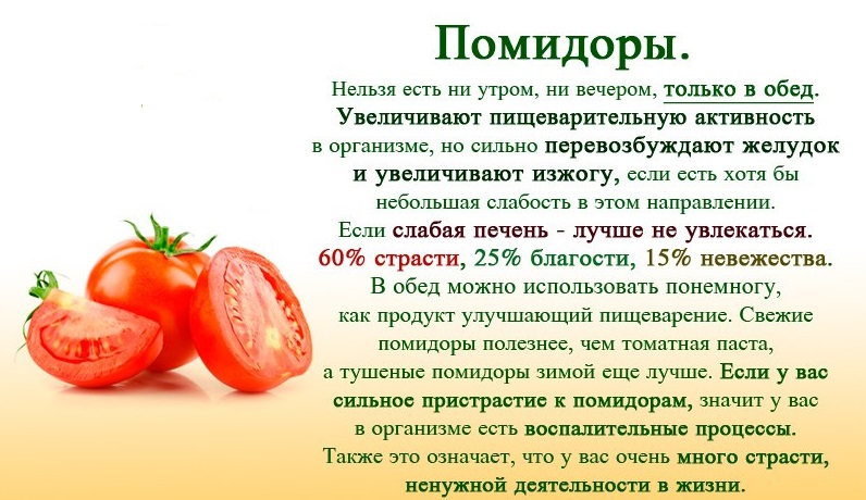 Польза красных помидор для человека