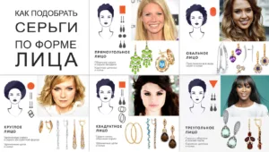 Как подобрать серьги по форме лица